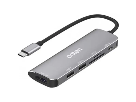 ONTEN5in1Type-CMulti-functiondockstationtoDualHDMI-43169